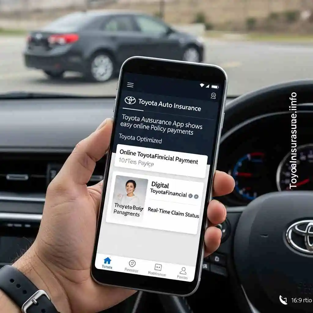 Toyota Auto Insurance app shows easy online payments and policy access — manage insurance the smart way at ToyotaInsurance.info