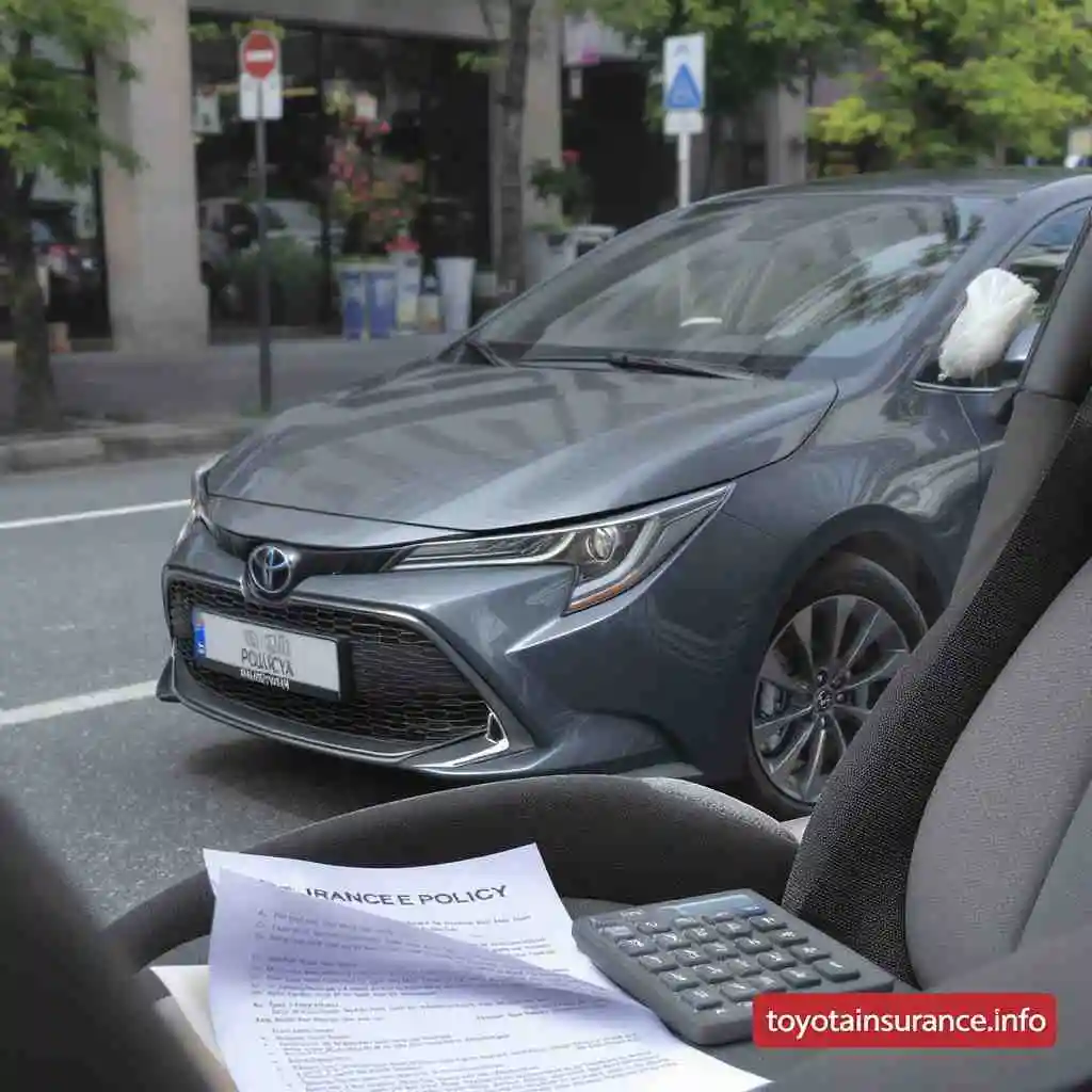 2025 Toyota Corolla insurance price, paperwork and calculator