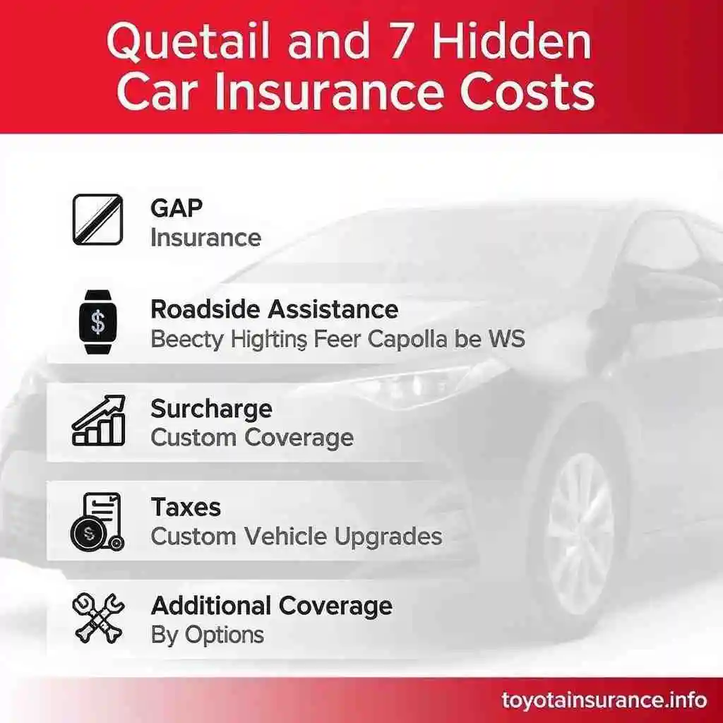 An infographic showing the 2025 hidden cost of Toyota Corolla insurance