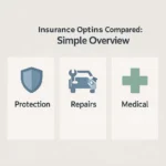 Comparison icons for car insurance features