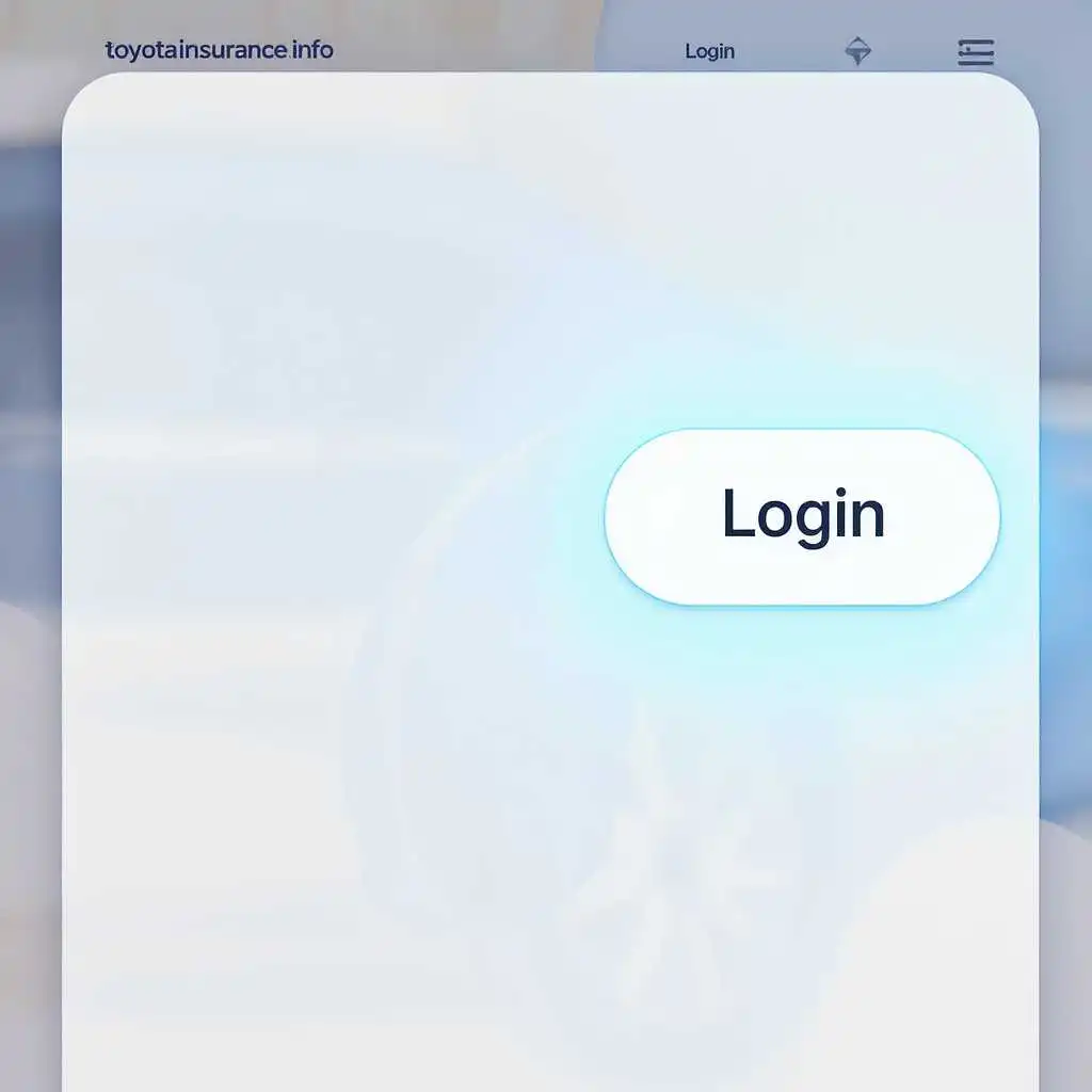 Homepage UI showing the Toggle Insurance login button – toyotainsurance.info