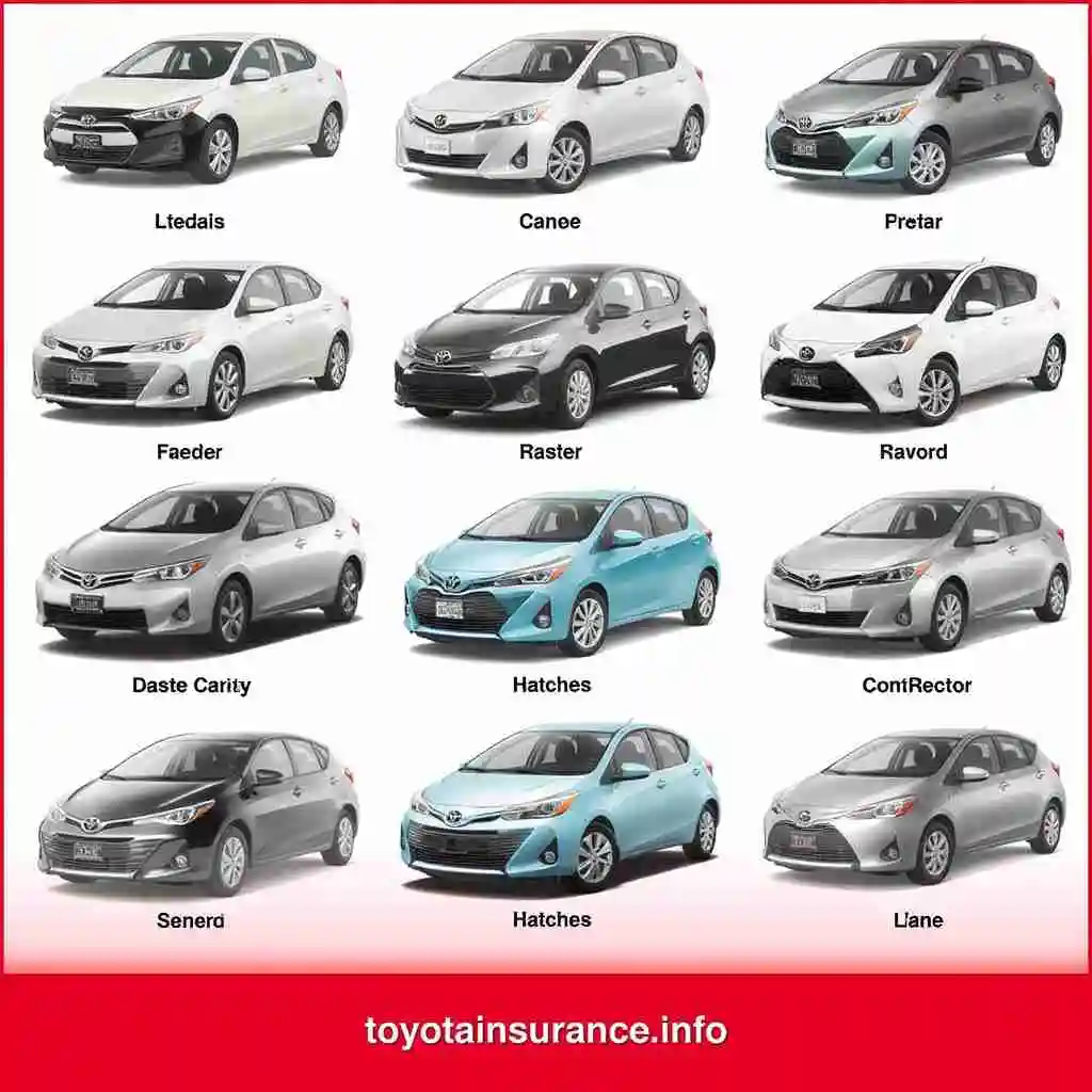 Collage of the top ten reasonably priced vehicles with affordable insurance