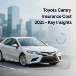 Featured image showing Toyota Camry insurance cost details for 2025