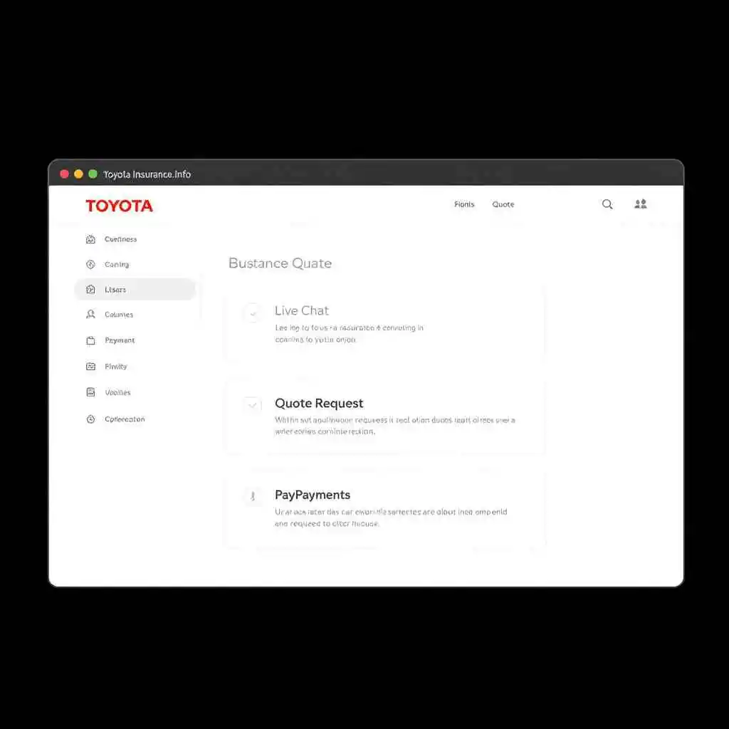 Toyota Insurance Services online portal dashboard at toyotainsurance.info