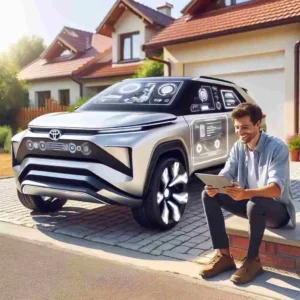 2025 Toyota RAV4 insurance with owner reviewing insurance quotes
