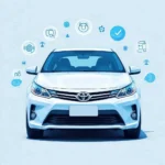 Toyota Toggle Insurance digital concept illustration showing flexible coverage options