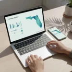 Comparing Florida car insurance rates and quotes by ZIP code on laptop and phone—toyotainsurance.info