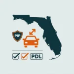 Florida minimum car insurance requirements infographic: PIP and PDL are required — toyotainsurance.info