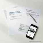 Toyota gap insurance cancellation documents guide by ToyotaInsurance.info showing policy papers and loan statements