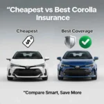 Comparison of cheapest and best car insurance options for Toyota Corolla
